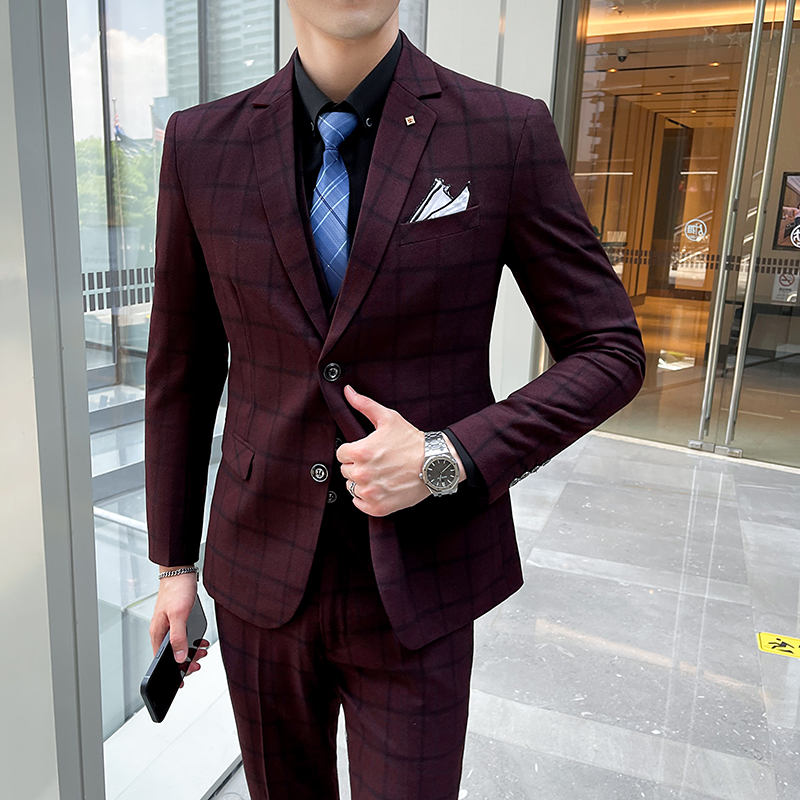 Men's 3-Piece Suit Set Stylish - Men'S Formal Wear Waistcoat 리뷰 및 가격