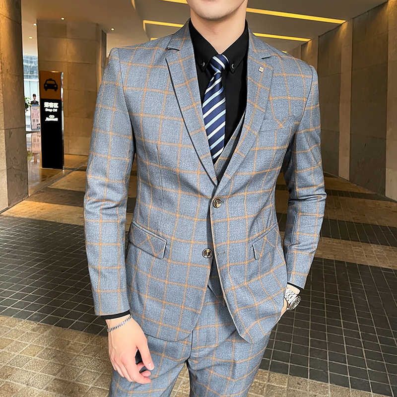 Men's 3-Piece Suit Set Stylish - Men'S Formal Wear Waistcoat 리뷰 및 가격