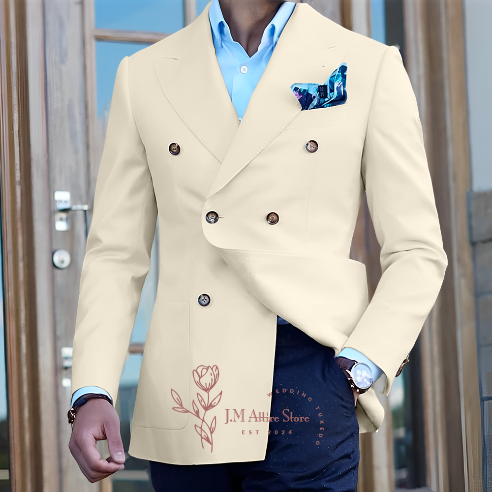 Elegant white men's suit jacke - Men Formal Wear For Dinner 리뷰 및 가격