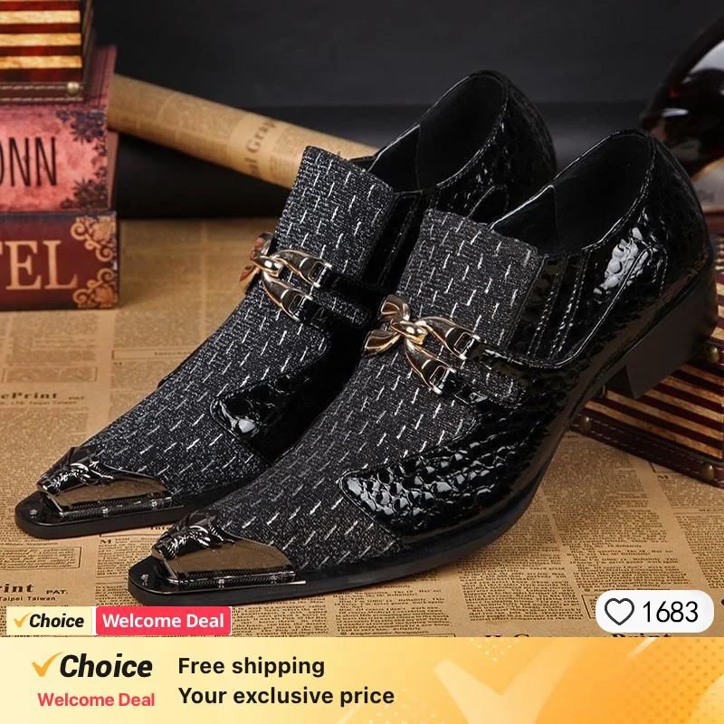 Spring and Autumn Crocodile Li - Men'S Formal Party Wear Shoes 리뷰 및 가격