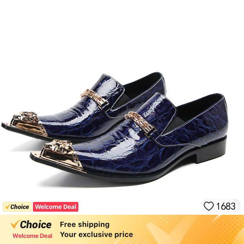 Spring and Autumn Crocodile Li - Men'S Formal Party Wear Shoes 리뷰 및 가격